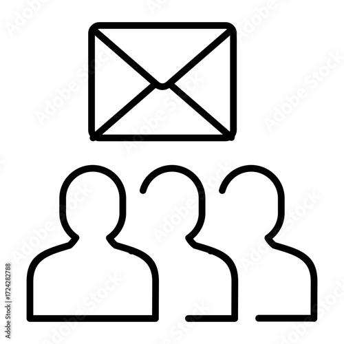 Subscriber List Outline Icon