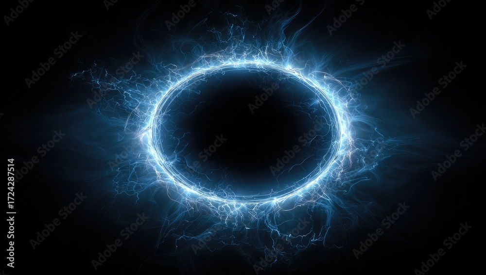 Obraz premium Abstract circular energy field