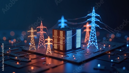 Large digital data center consumes vast amounts of electricity