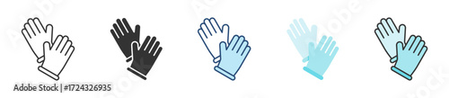 Gloves Icon Set Multiple Style Collection