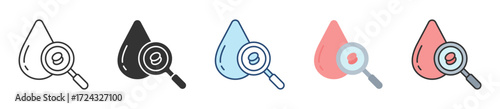 Hematology Icon Set Multiple Style Collection