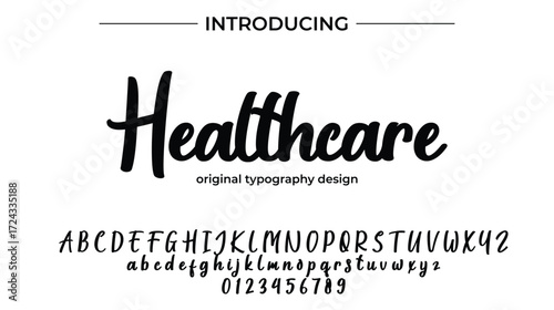 Healthcare - Elegant Script Font for Smooth Handwritten Design and Creative Typography
