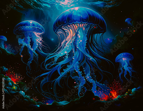 jellyfish in the water