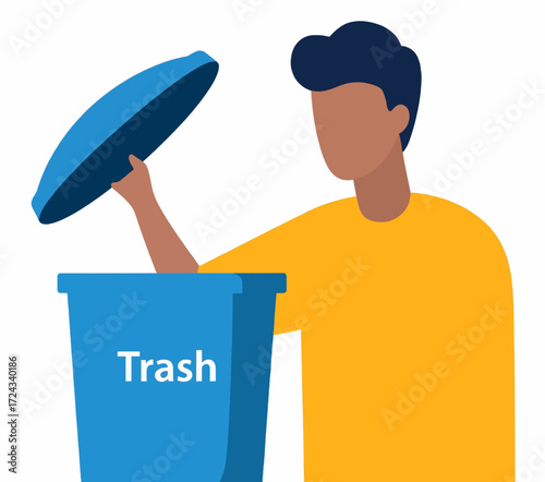 man with bucket and shovel