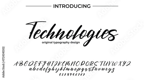 Technologies - Elegant Script Font for Smooth Handwritten Design and Creative Typography