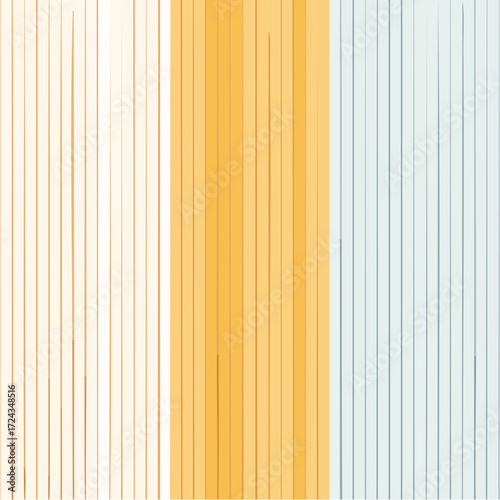 Abstract Vertical Stripes Background in Cream, Gold, and Light Blue