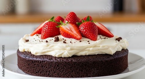 Strawberry Chocolate Cake.