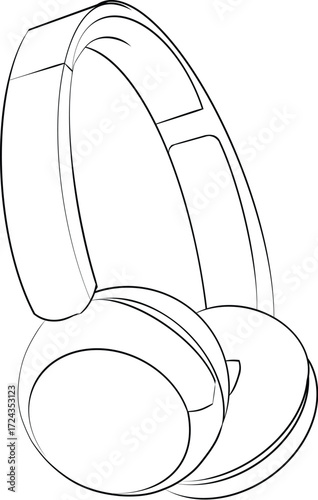 Sleek Modern Over-Ear Headphones Design