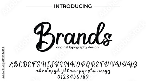 Brands - Elegant Script Font for Smooth Handwritten Design and Creative Typography