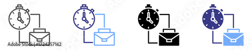 shift scheduling icon set multiple style