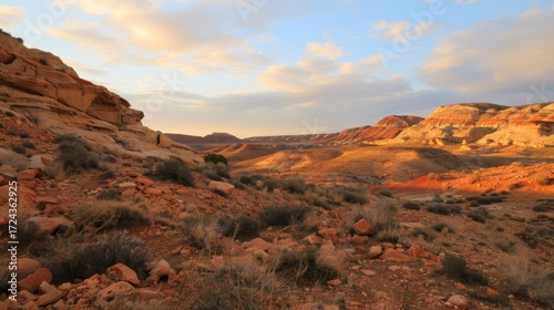 Colorful Sky Landscapes: Morning Sunrise Clouds, Evening Dusk Hills & Red/Orange Sunset Desert Beauty