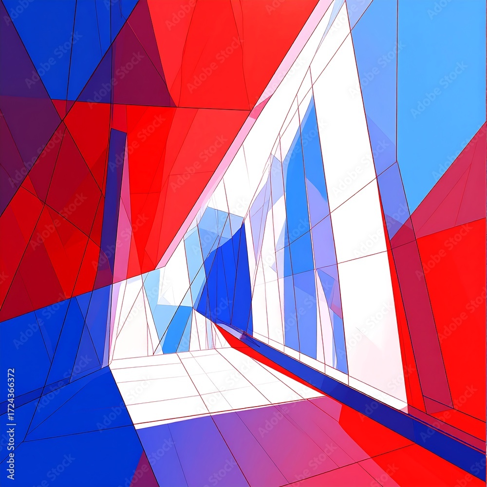 Fototapeta premium Abstract architectural interior