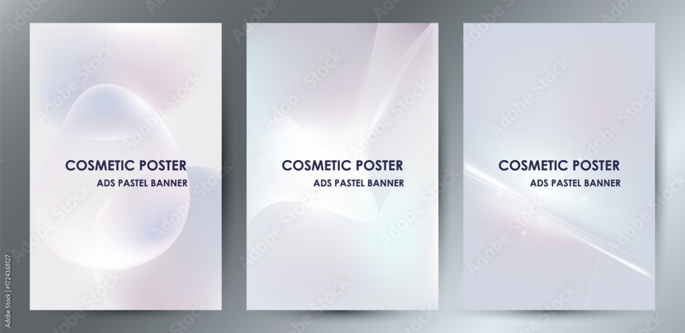 Fototapeta premium Soft Pastel Abstract Backgrounds for Cosmetic Ads