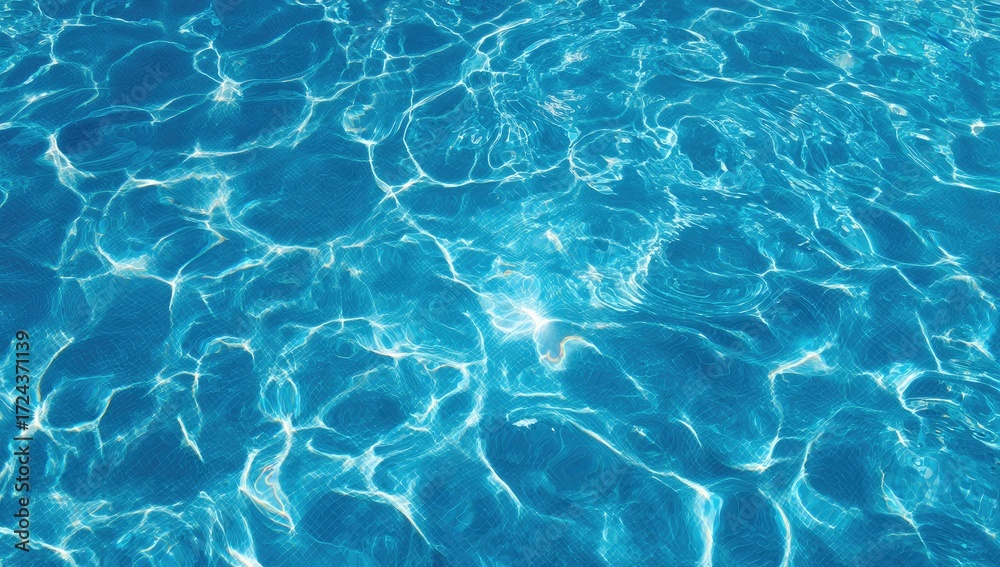 Obraz premium Rippled blue water surface