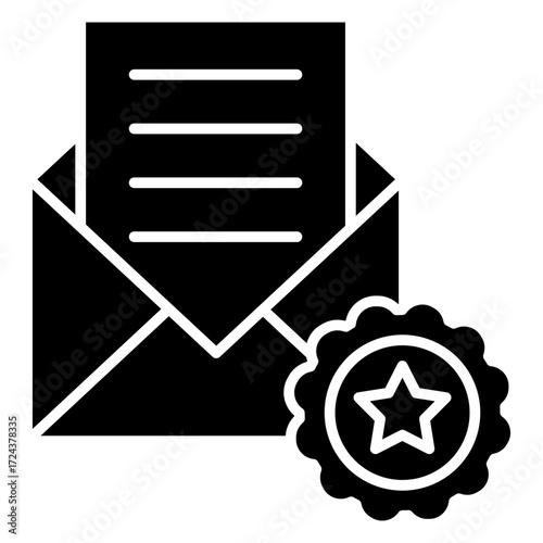 Official Letter Glyph Icon