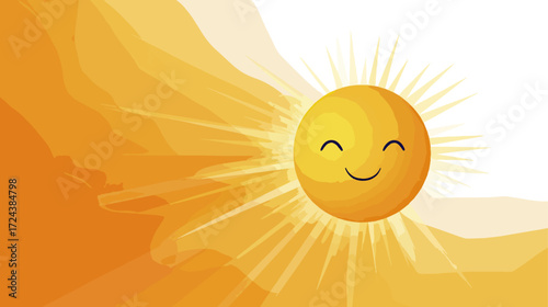 Smiling sun illustration