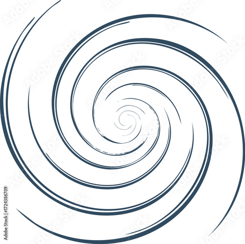 A mesmerizing deep blue spiral pattern, evoking a sense of motion and endlessness, perfect for abstract backgrounds or creative designs