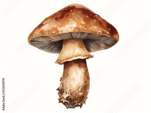 mushrooms on a white background