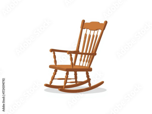 wooden rocking chair