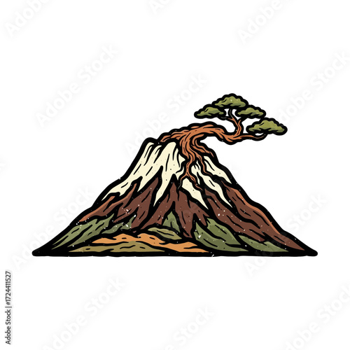 This striking vintage-style illustration depicts a coiled red snake with menacing fangs and a flickering tongue, embodying danger and ancient power.