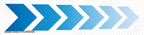 colourful arrow. dynamic moving arrow representing speed, acceleration, fast. transparent png and vector illustration.