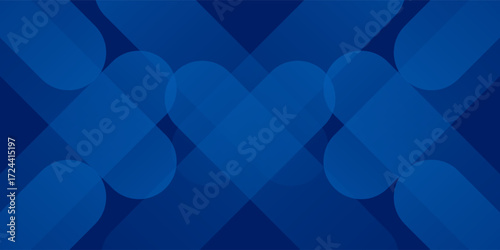 Abstract blue background with glowing geometric lines. Modern blue gradient square shape design. Futuristic technology concept. Suit for brochure, corporate, website, poster, banner, cover modern
