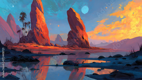 Ilustration wallpaper environment