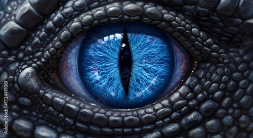 Closeup dragon eye
