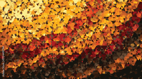 Abstract Geometric Pattern Warm Tones yellow