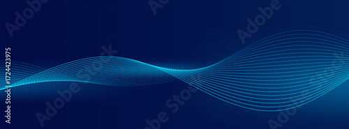 Abstract blue wave technology background, suitable for presentations, and website designs
