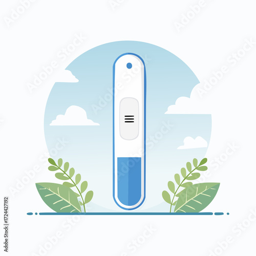 Positive Pregnancy Test Result Illustration