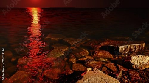 Colorful Water & Sky Vistas: Sunset Red/Orange Seas, Sunrise Blue Oceans & Aqua Lake Reflections