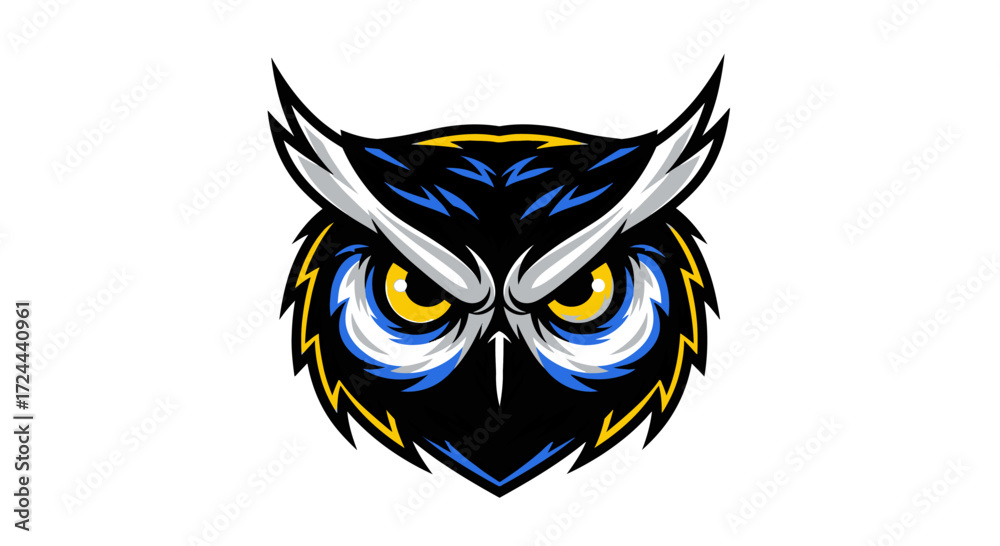 Obraz premium eagle owl with wings