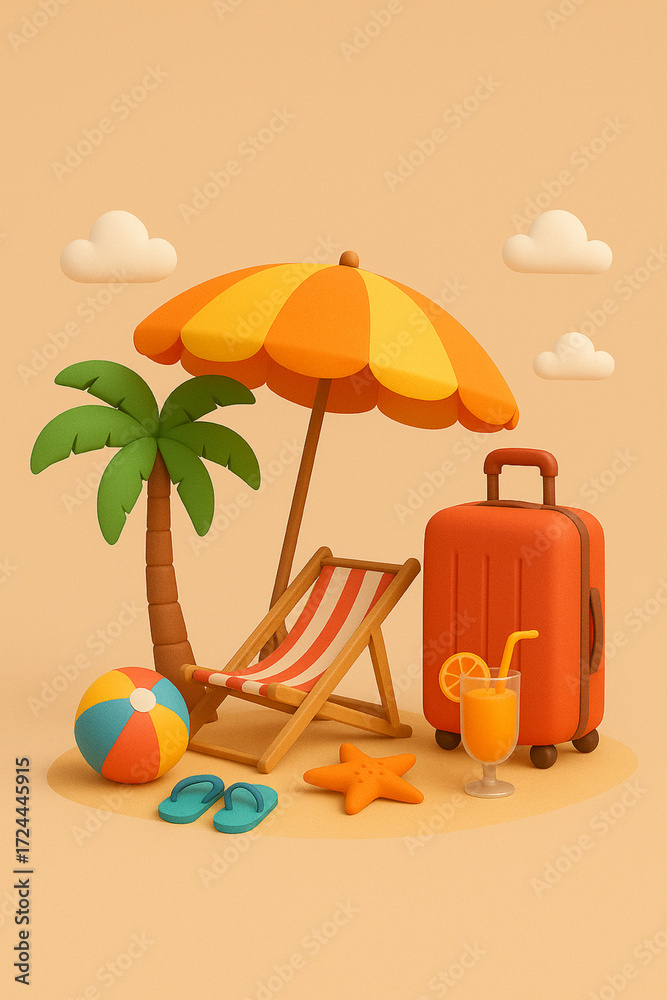 Obraz premium summer holiday background