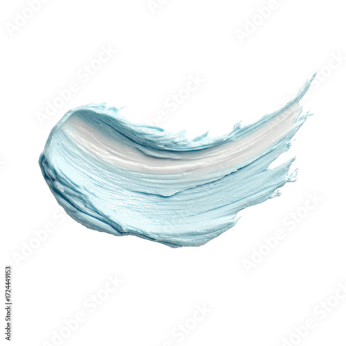 Light blue, textured paint stroke, abstract, artistic