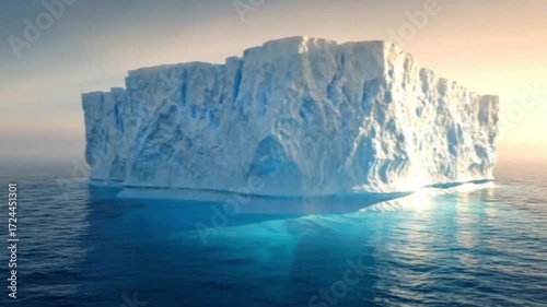 Massive Iceberg on ocean 


