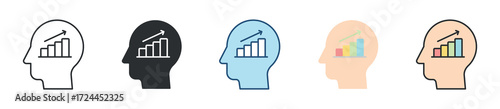 Analytical Skill Icon Set Multiple Style Collection