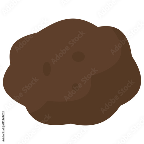 Light brown taro root illustration, perfect for recipe design, Asian food poster, farm produce, and healthy snack ingredient concept.
