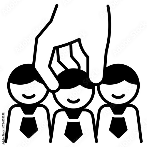 Candidate Selection Black Fill Icon