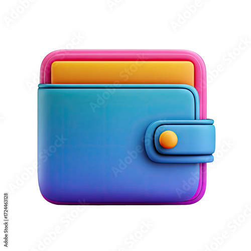 Colorful, stylized wallet icon (1)