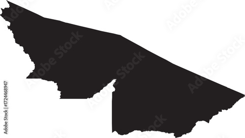 Acre Brazil State Map Silhouette Isolated