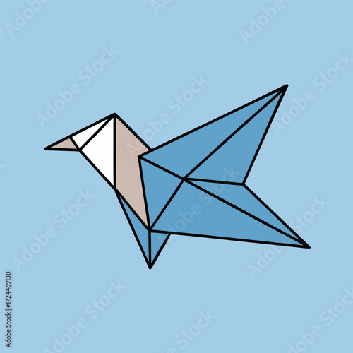 paper plane flying