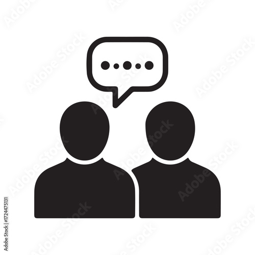 Dialogue Between People – Chat and Social Interaction Symbol