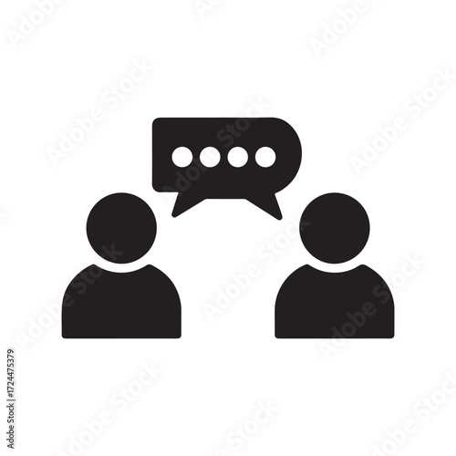 Dialogue Between People – Chat and Social Interaction Symbol