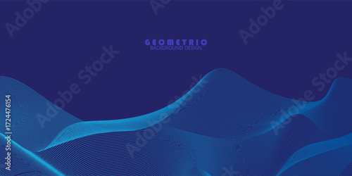 Abstract blue wave modern vector background. suit for banner, bussines contens, and simple design,
