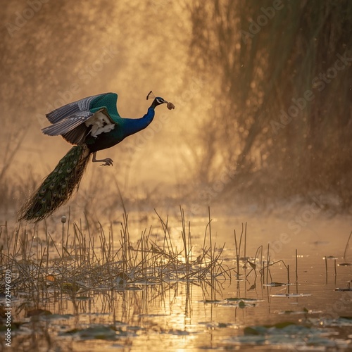 bird in the water