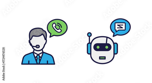 customer service chat chatbot and human agent assist with phone text support solutions offering immediate help and efficient call center operations