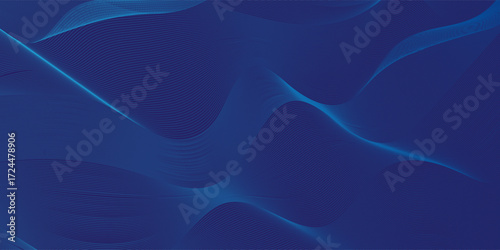 Abstract blue wave modern vector background. vector illustrator in banner, web, cover, flayer,