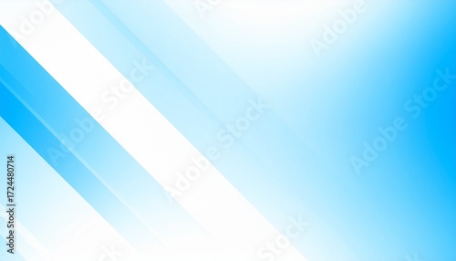 Abstract vector illustration of colorful, wavy, bright blue lines on a motion gradient background