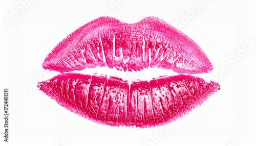 Kiss Impression: A striking lipstick kiss imprint, boldly declaring passion and sensuality.
